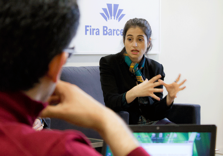 Pilar Navarro explic a los asistentes las lneas maestras de su proyecto de futuro