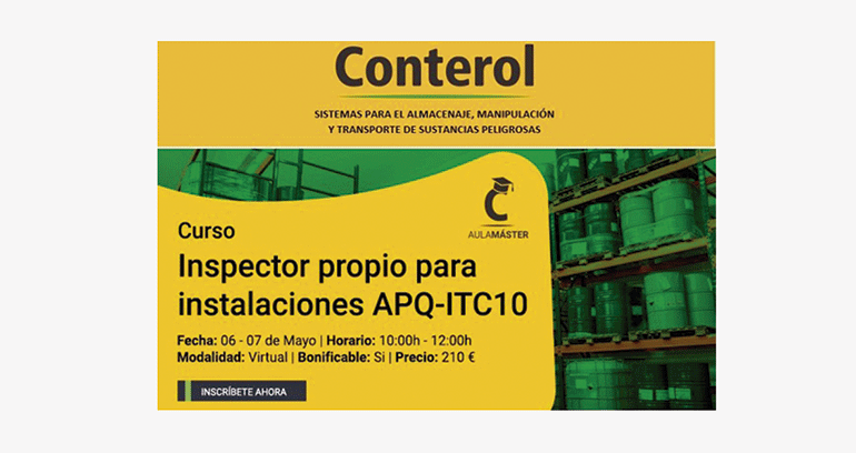 Curso Inspector propio para instalaciones APQ-ITC10