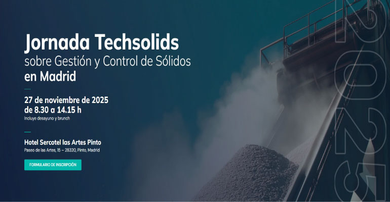Jornada Techsolids sobre Gestión y Control de Sólidos