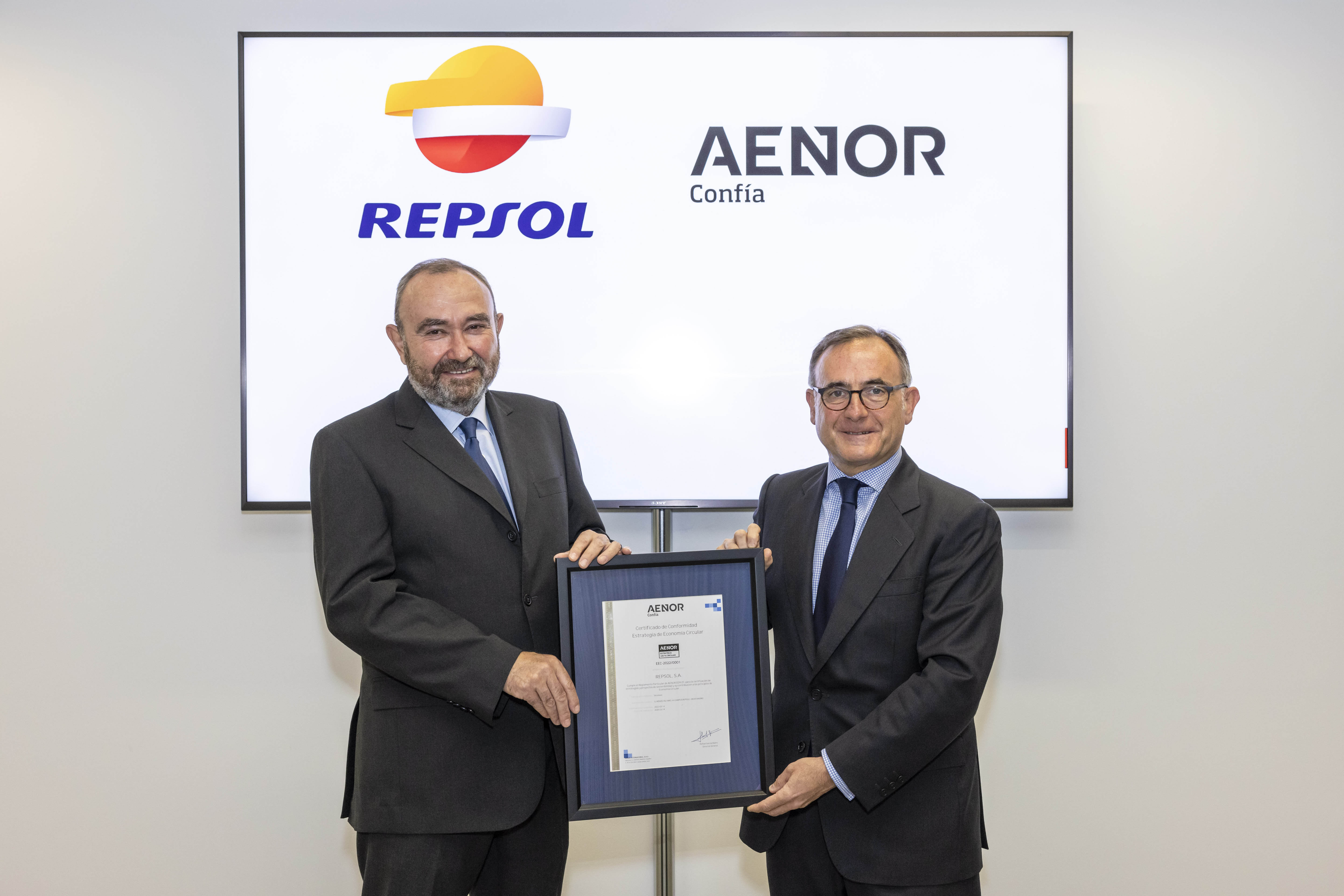 La estrategia de Economía Circular de Repsol, certificada por AENOR