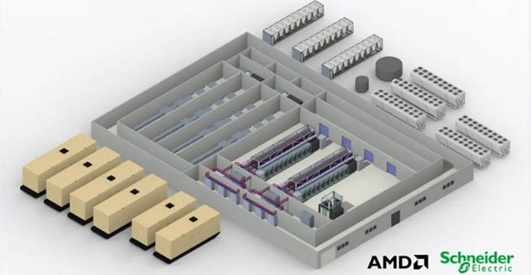 Schneider Electric y AMD aceleran el despliegue de infraestructuras de IA de alta densidad para la industria