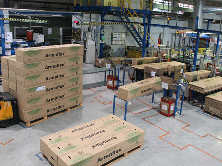 Instalaciones del centro de producción de la sede de Armacell Iberia en Begur (Girona)