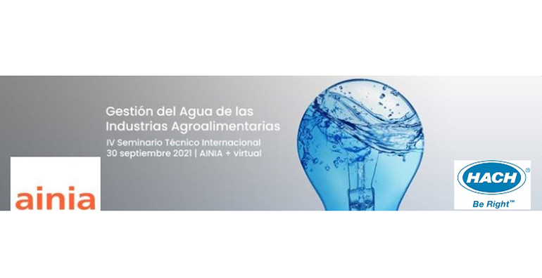 Hach, sponsor del seminario “Gestión del Agua de las Industrias Agroalimentarias” de Ainia