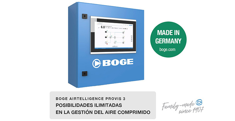 BOGE AIRTELLIGENCE PROVIS 3: Posibilidades ilimitadas en la gestión del aire comprimido