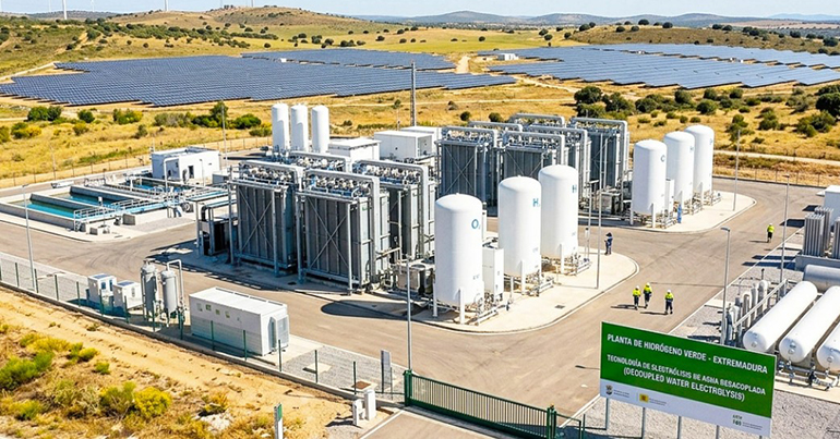 Una nueva tecnología de electrólisis del agua busca mejorar la producción de hidrógeno renovable en Extremadura