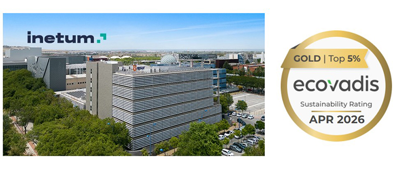 Inetum obtiene el distintivo EcoVadis GOLD con una puntuación de 85/100