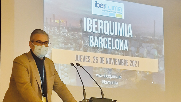 Francisco Montalbán en la apertura de Iberquimia Bilbao: “El hidrógeno es la solución para descarbonizar el transporte pesado”