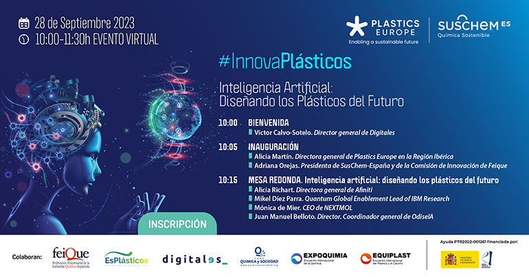 Inteligencia Artificial, química y plásticos, protagonistas de la VI edición de #InnovaPlásticos