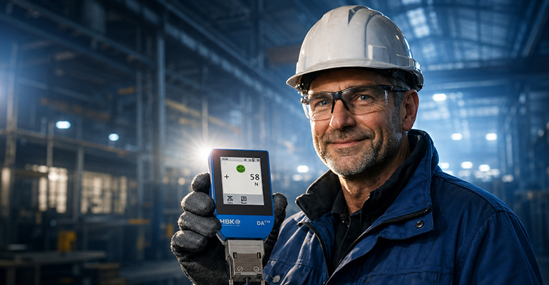 HBK lanza un indicador portátil que lleva la precisión de laboratorio al entorno industrial