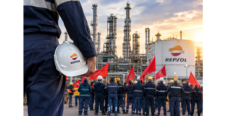 El STR convoca una huelga en las refinerías y plantas químicas de Repsol para los días 3 y 4 de noviembre