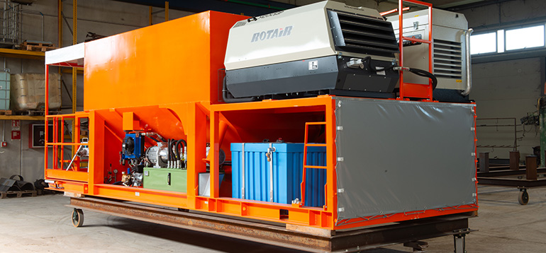 Motocompresores y soluciones de compresión para la maquinaria de construcción
