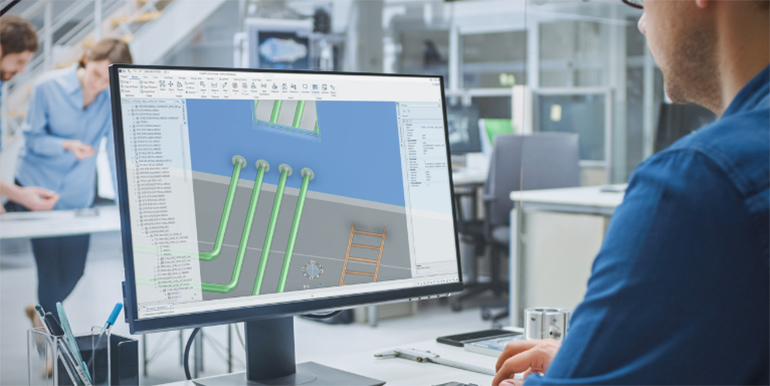 Biblioteca CAD en 3D para el diseño en Aveva E3D