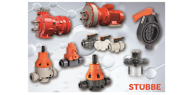 Gama de bombas y válvulas para la industria química 