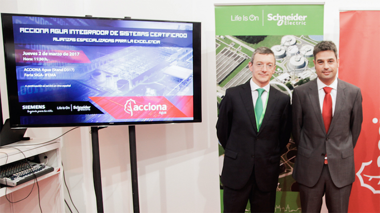 Schneider, Acciona Agua, Siemens