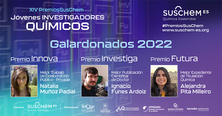 Fallados los Premios SusChem-Jóvenes Investigadores Químicos