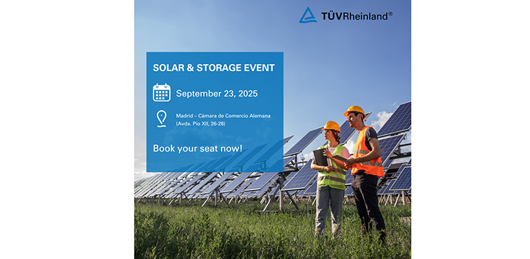 El almacenamiento de energía solar, a debate en el evento Solar & Storage organizado por TÜV Rheinland