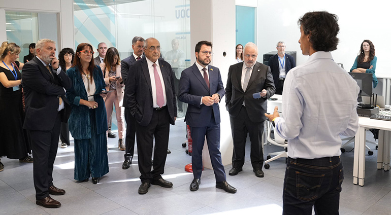 Inaugurado el nuevo edificio de investigación de la UOC en el distrito 22@ de Barcelona