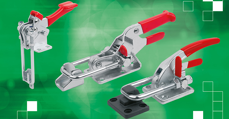 Abrazaderas de palanca con cierre de seguridad y dispositivos de sujeción por tracción y accionamiento rápido