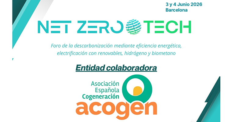 ACOGEN renueva su alianza con Net Zero Tech para reforzar a la cogeneración en la descarbonización industrial