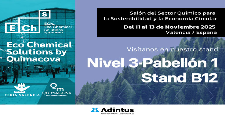 Adintus y su línea T-AQUA impulsan la sostenibilidad industrial en la Feria Eco Chemicals Solutions 2025