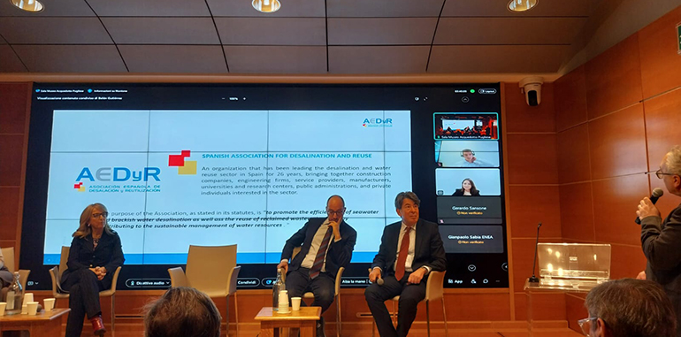 AEDyR explica los motivos del liderazgo español en reutilización del agua en una jornada en Italia