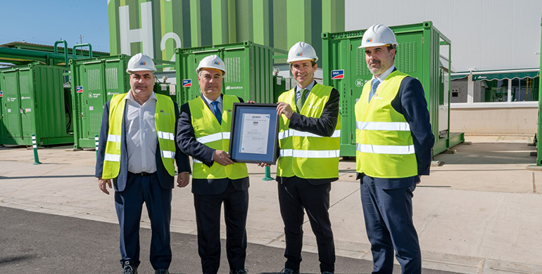 berdrola, primera compañía con el certificado de hidrógeno renovable de Aenor