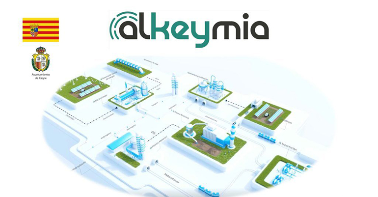 Alkeymia invertirá 400 millones en Caspe para producir hidrógeno verde y amoníaco