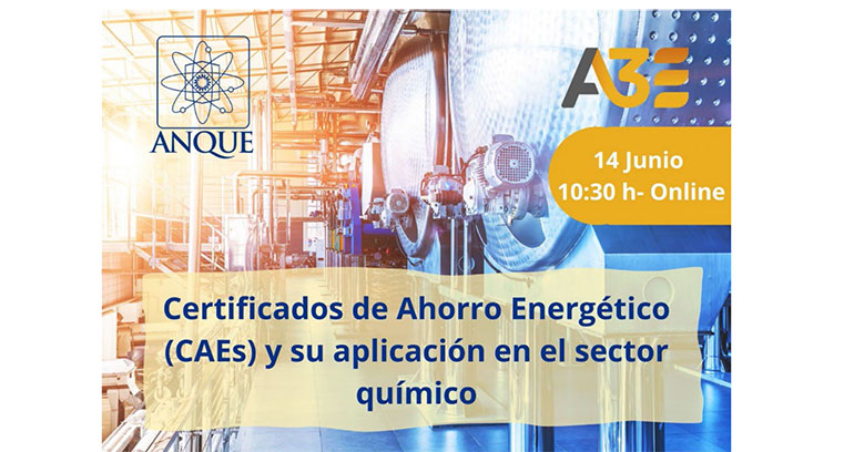 III webinar Anque- A3E dedicado a los Certificados de Ahorro Energético (CAEs)