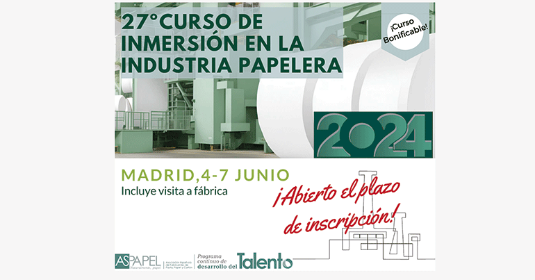 Aspapel presenta una nueva edición del curso de inmersión en la industria papelera