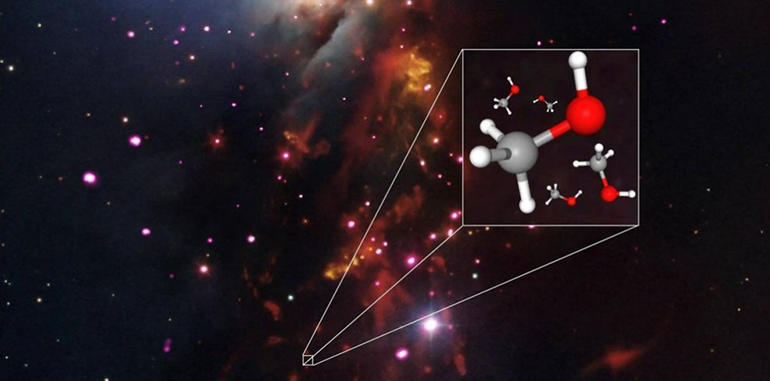 ALMA detecta por primera vez metanol completamente deuterado en el espacio