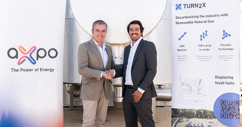 TURN2X firma un PPA con Axpo Iberia para convertirse en el primer productor de e-metano verde en España
