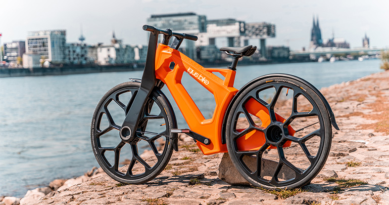 Primera bicicleta urbana fabricada con plástico reciclado
