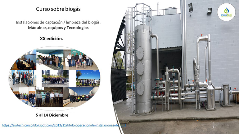 XX edición del curso sobre biogás