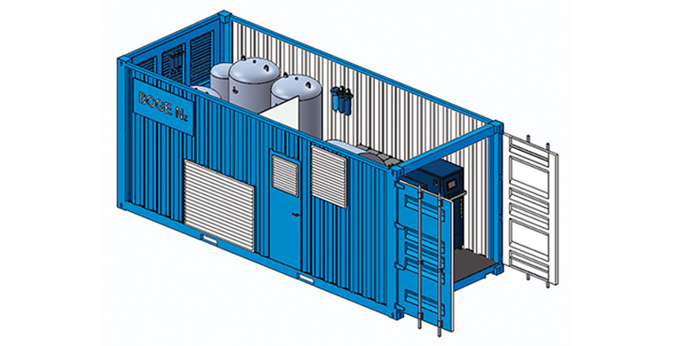 Nuevos sistemas contenerizados de generación de aire comprimido o gases especiales
