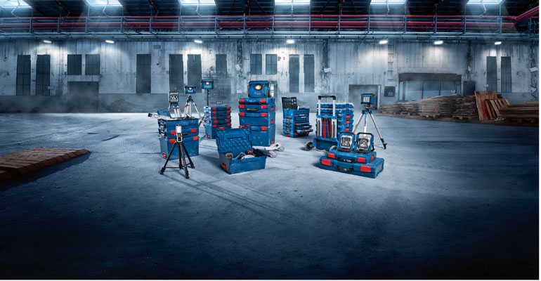 Bosch Professional presenta su gama de soluciones de iluminación para sectores industriales