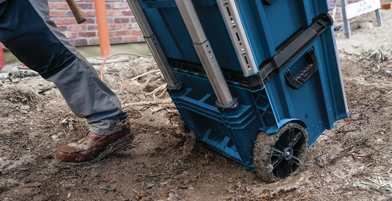 Sistema de almacenaje personalizable resistente a impactos