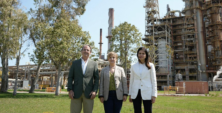 La refinería de Castellón pone en marcha las pruebas de la nueva planta de hidrógeno verde de bp e Iberdrola