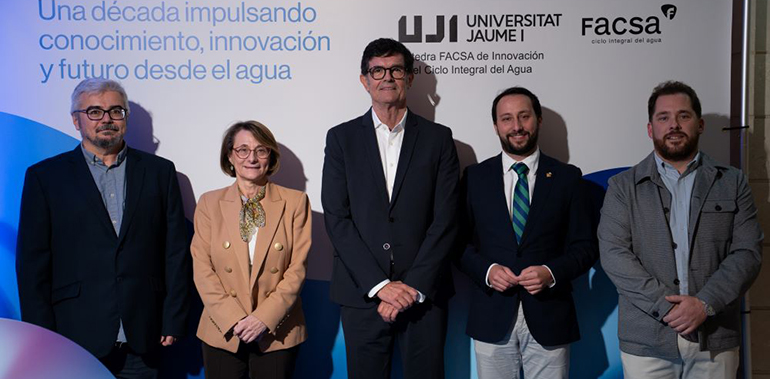 Diez años impulsando el conocimiento y la innovación del agua: la Cátedra FACSA-UJI celebra su primera década