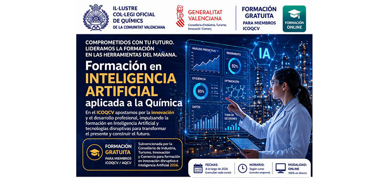El Colegio de Químicos valenciano refuerza la formación en IA