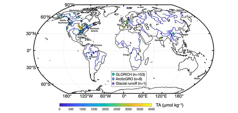 La composición química de los ríos podría potenciar la modelización de los océanos costeros