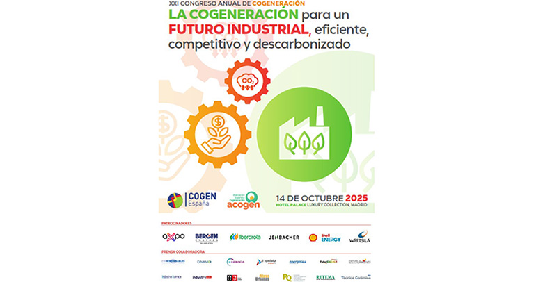 ACOGEN y COGEN España organizan el 14 de octubre  el mayor foro de cogeneración de España