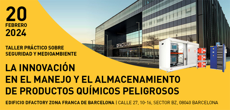 Conterol celebrará el 20 de febrero un taller práctico sobre almacenaje, manipulación y transporte de sustancias peligrosas