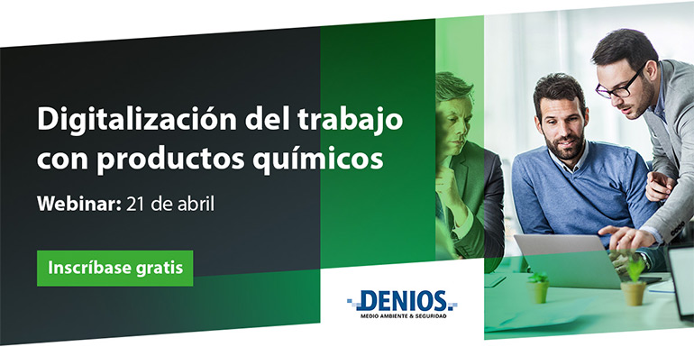 Webinar sobre digitalización del trabajo con productos químicos