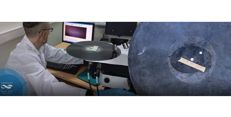 Científicos del CONICET elaboran una formulación química para restaurar documentos sonoros analógicos 