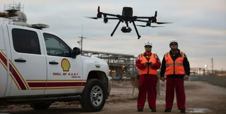 Shell incorporará drones autónomos para acelerar la inspección de sus plataformas petrolíferas tras los huracanes