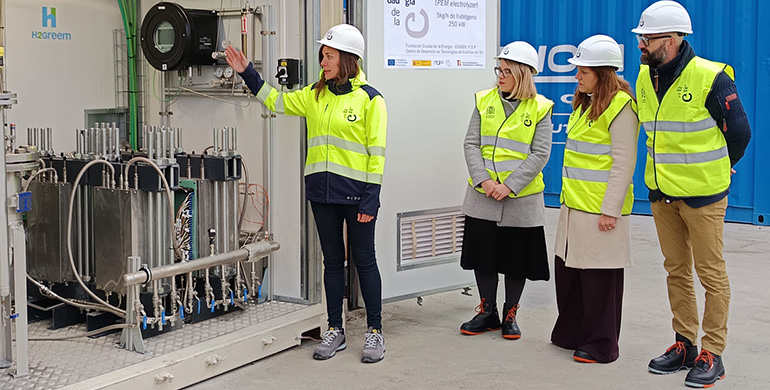El electrolizador de membrana polimérica protónica (PEM) para la producción de hidrógeno renovable llega a CIUDEN