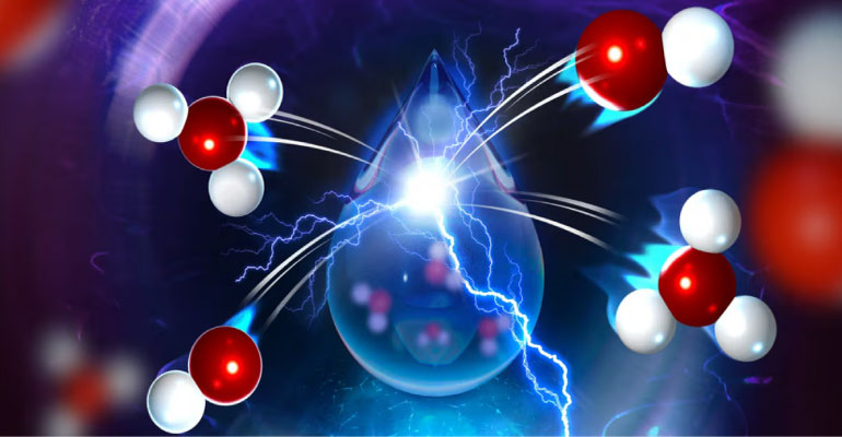 Un nuevo estudio revela el mecanismo de ionización del agua en condiciones electroquímicas
