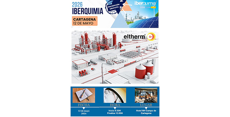Eltherm expondrá en Iberquimia Cartagena la importancia del traceado eléctrico en el mantenimiento de las temperaturas de procesos