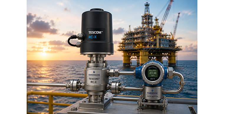 Emerson reduce los costes de inyección química en alta mar para las refinerías con su válvula de control motorizada