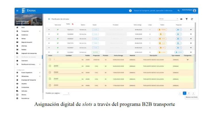 Ercros solicita a los transportistas que utilicen las herramientas digitales disponibles